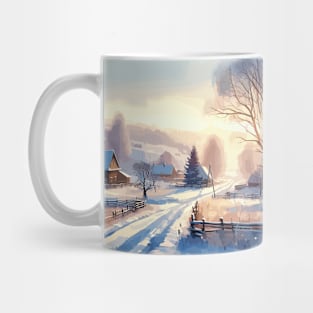 Winter Country Road Mug